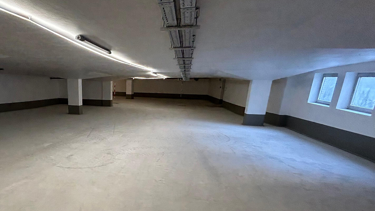 Bauarbeiten im Parkhaus Rathaus